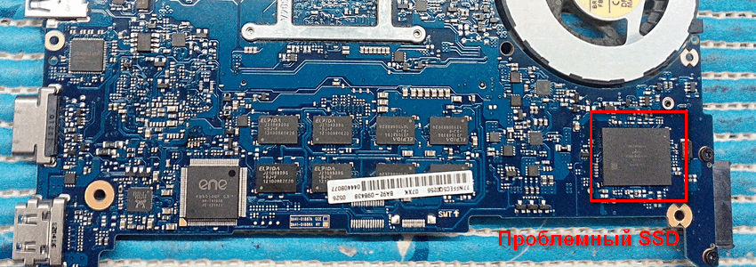 Ремонт ноутбука Samsung NP530U4B отключение «битого» SSD